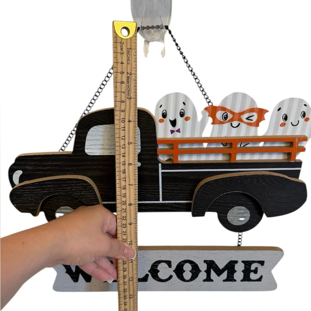 Halloween Ghost Truck Welcome Sign